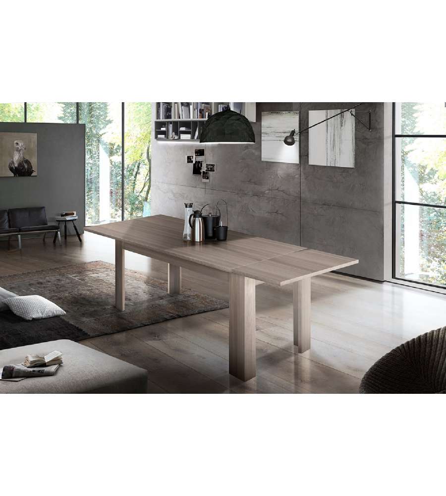 Tavolo Jesi 140 Allungabile Design Moderno Olmo Perla