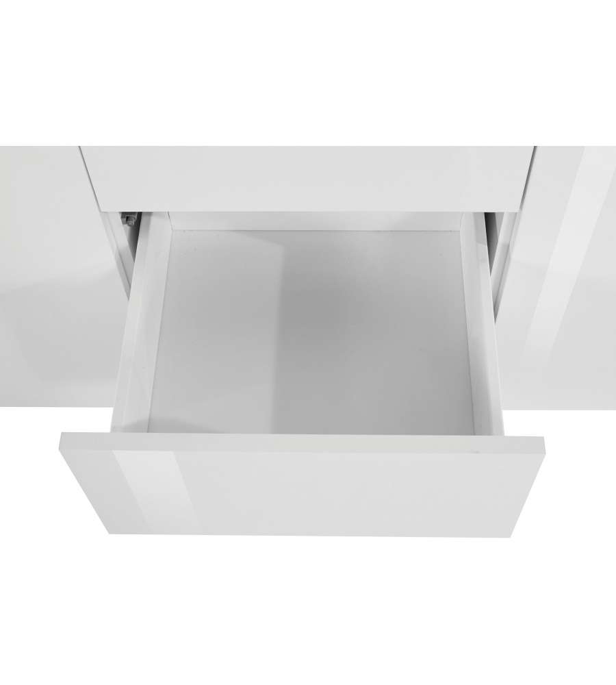 Credenza Essential Sideboard 2 Ante e 3 Cassetti 180 Bianco Laccato