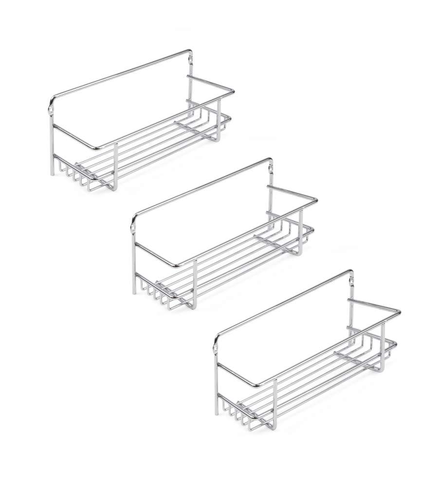 Emuca Set di 3 ripiani portaspezie Supra per mobili da cucina