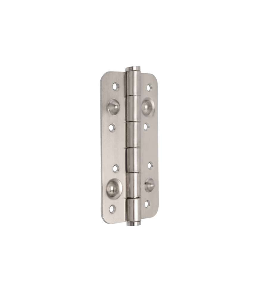 Emuca Lotto di 5 cerniere per porte di sicurezza, 150x80 mm