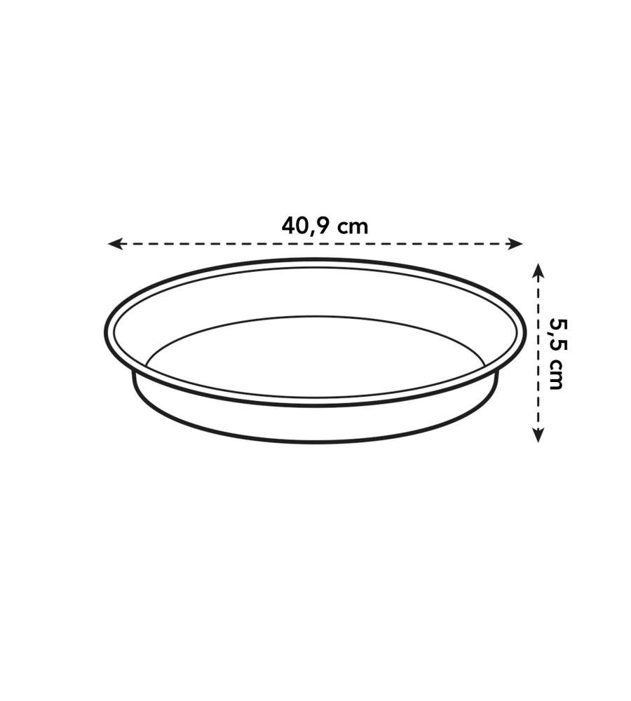 Sottovaso basics saucer 41cm Verde