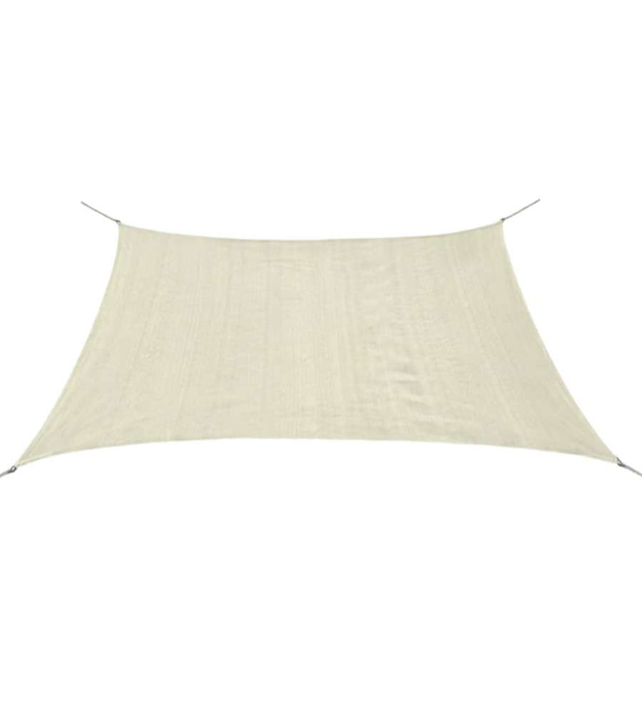 Vela Parasole in HDPE Quadrata 2x2 m Crema