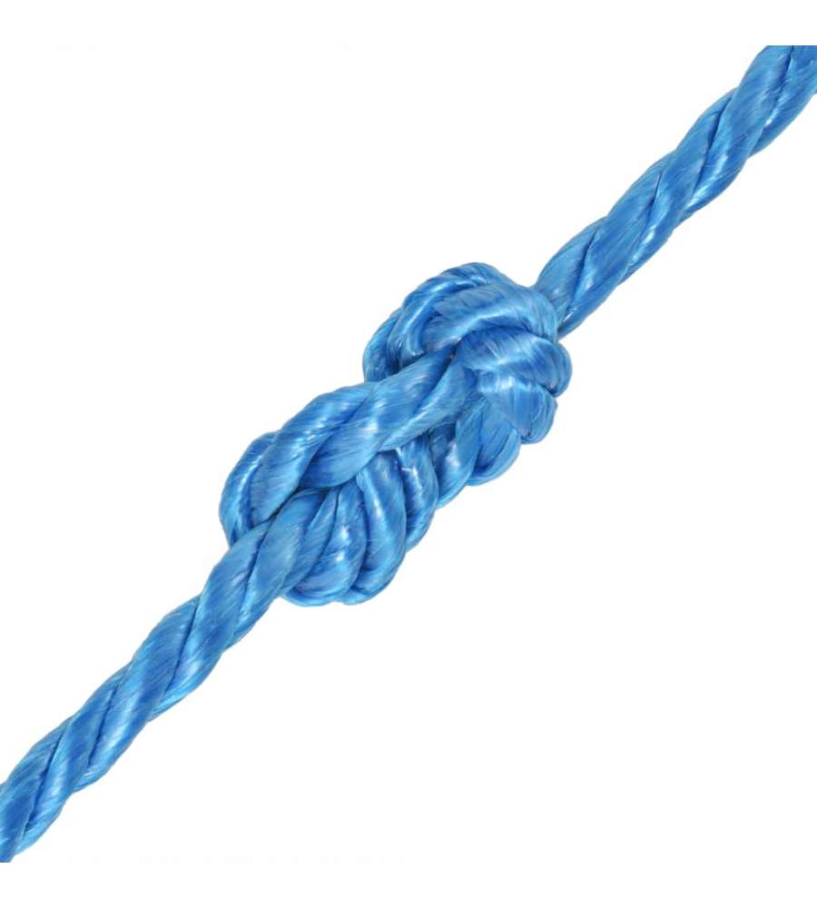 Corda Intrecciata in Polipropilene 10 mm 250 m Blu
