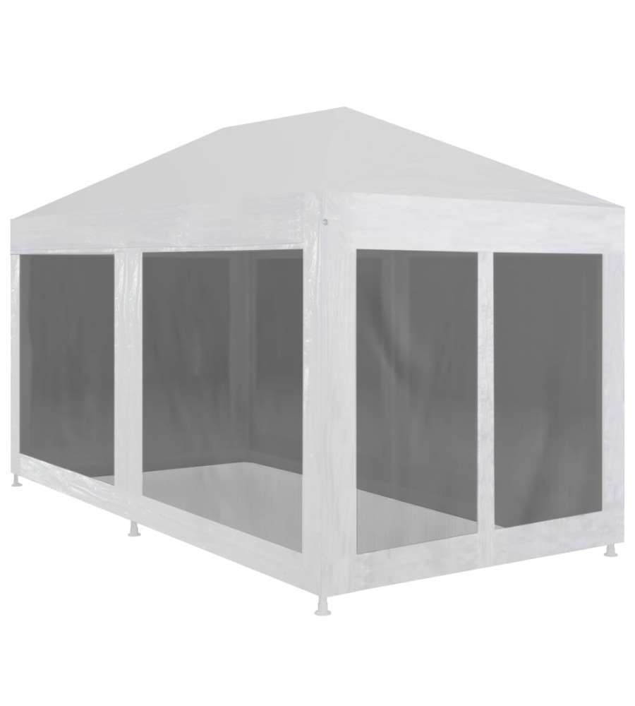 Tenda per Feste con 6 Pareti in Rete 6x3 m