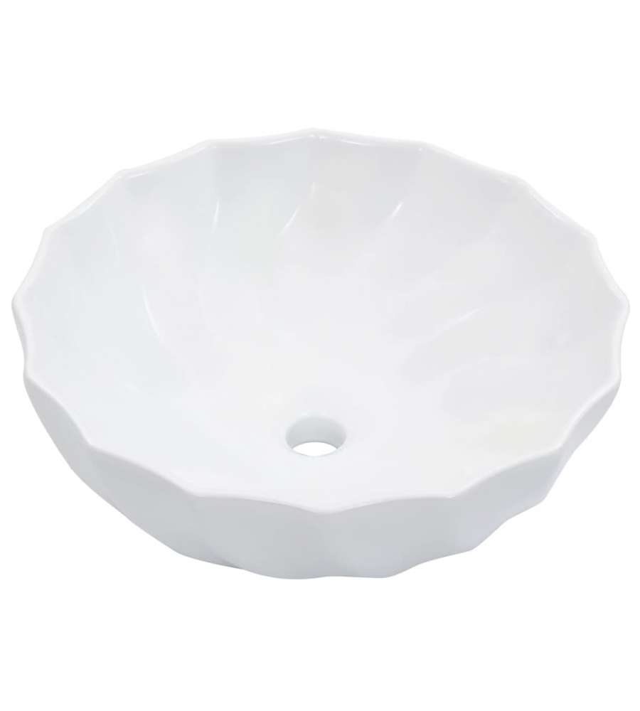 Lavandino 46x17 cm in Ceramica Bianco