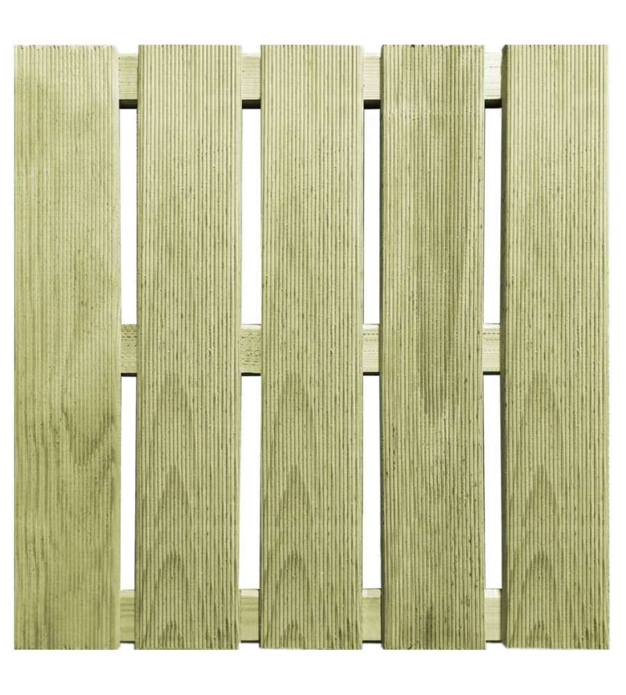 Piastrelle per Decking 24 pz 50x50 cm in Legno Verde