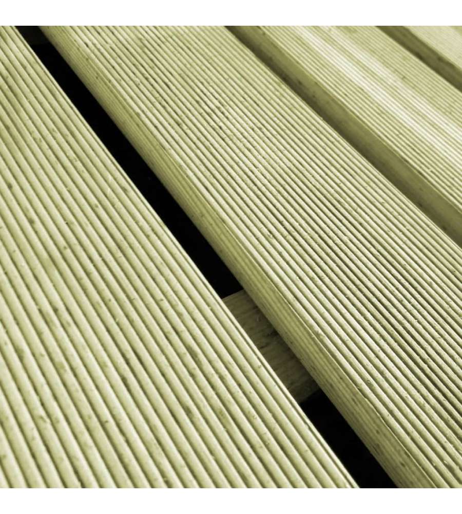 Piastrelle per Decking 24 pz 50x50 cm in Legno Verde