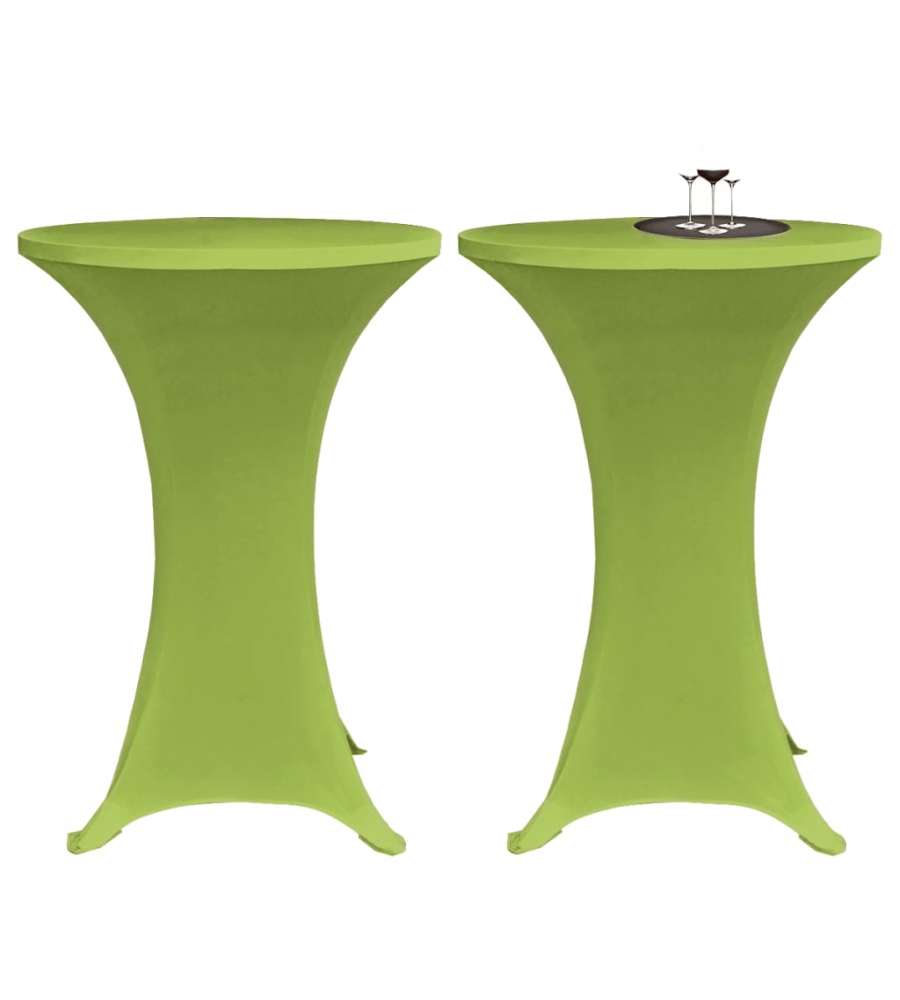 Copritavoli Elastici 4 pz 60 cm Verde