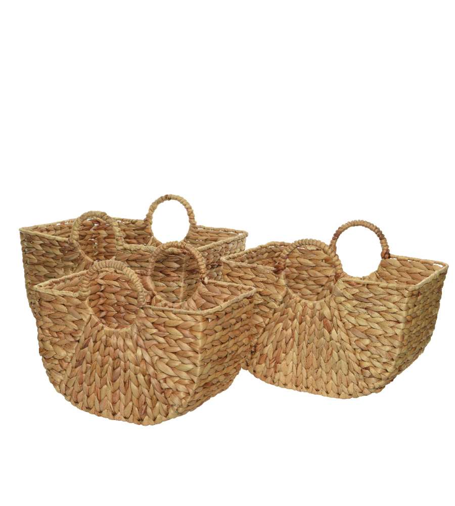 Cesta con manici 43x31 cm naturale