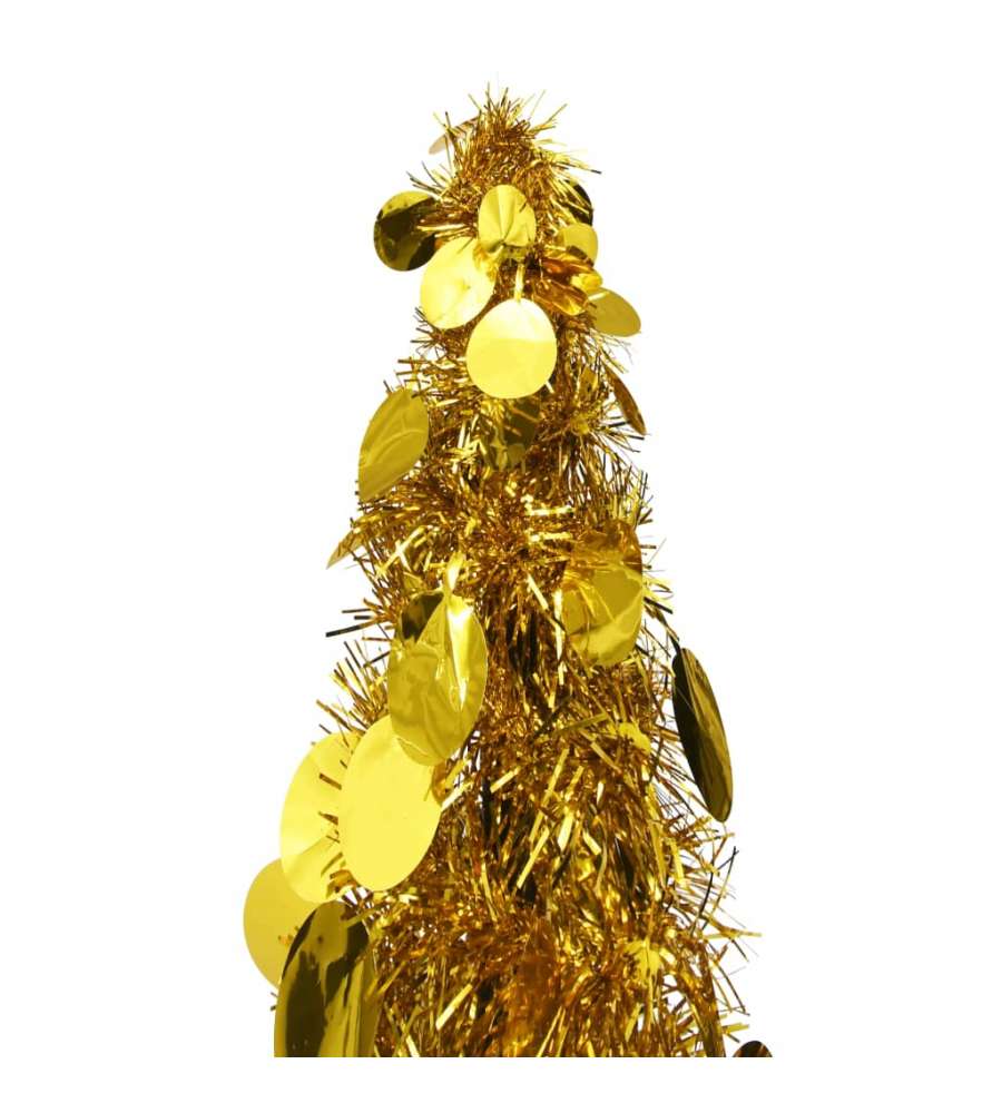 Albero di Natale Artificiale Apribile Oro 150 cm PET