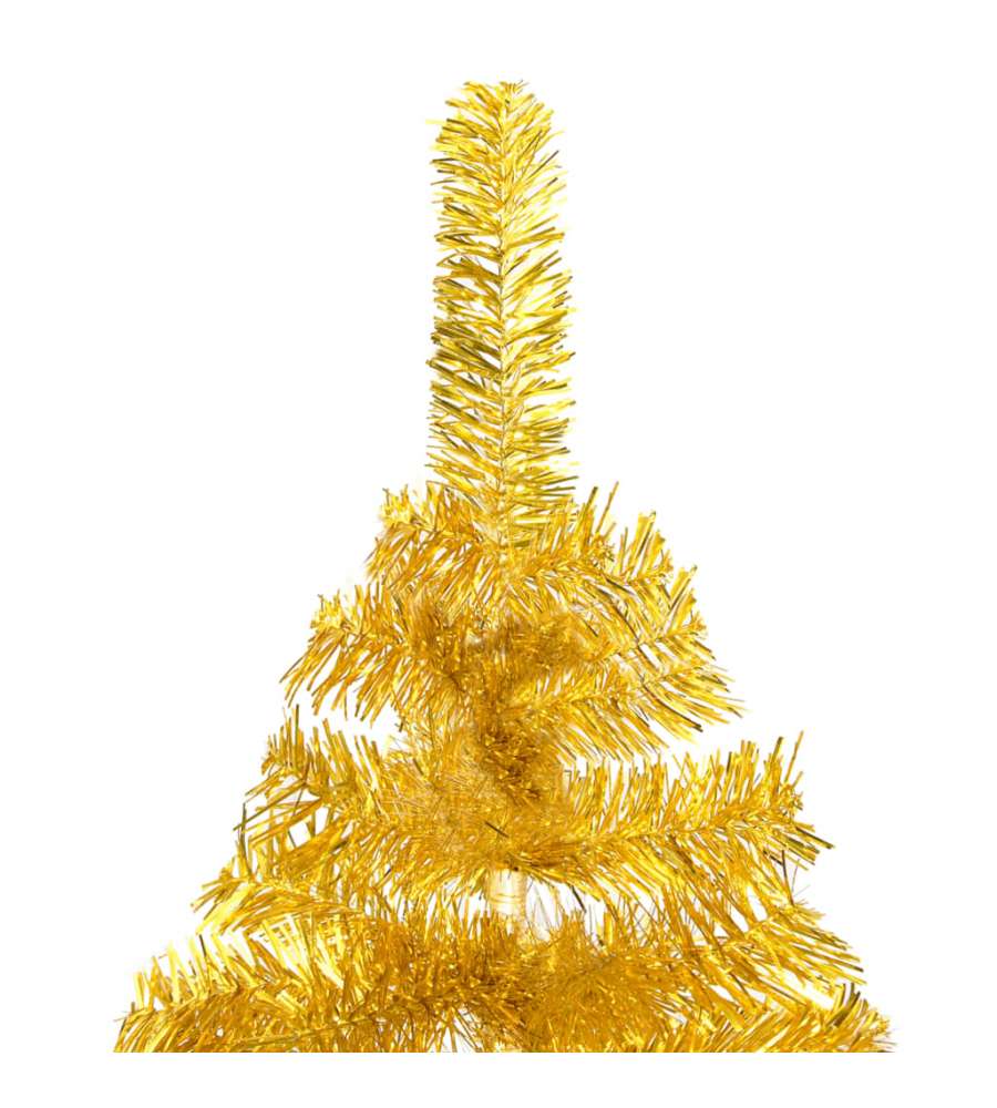 Albero di Natale Artificiale con Supporto Oro 180 cm PET