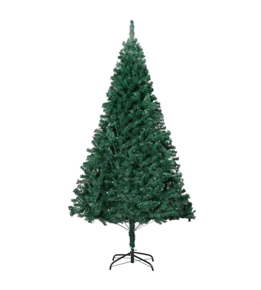 Albero di Natale Artificiale con Rami Folti Verde 210 cm PVC