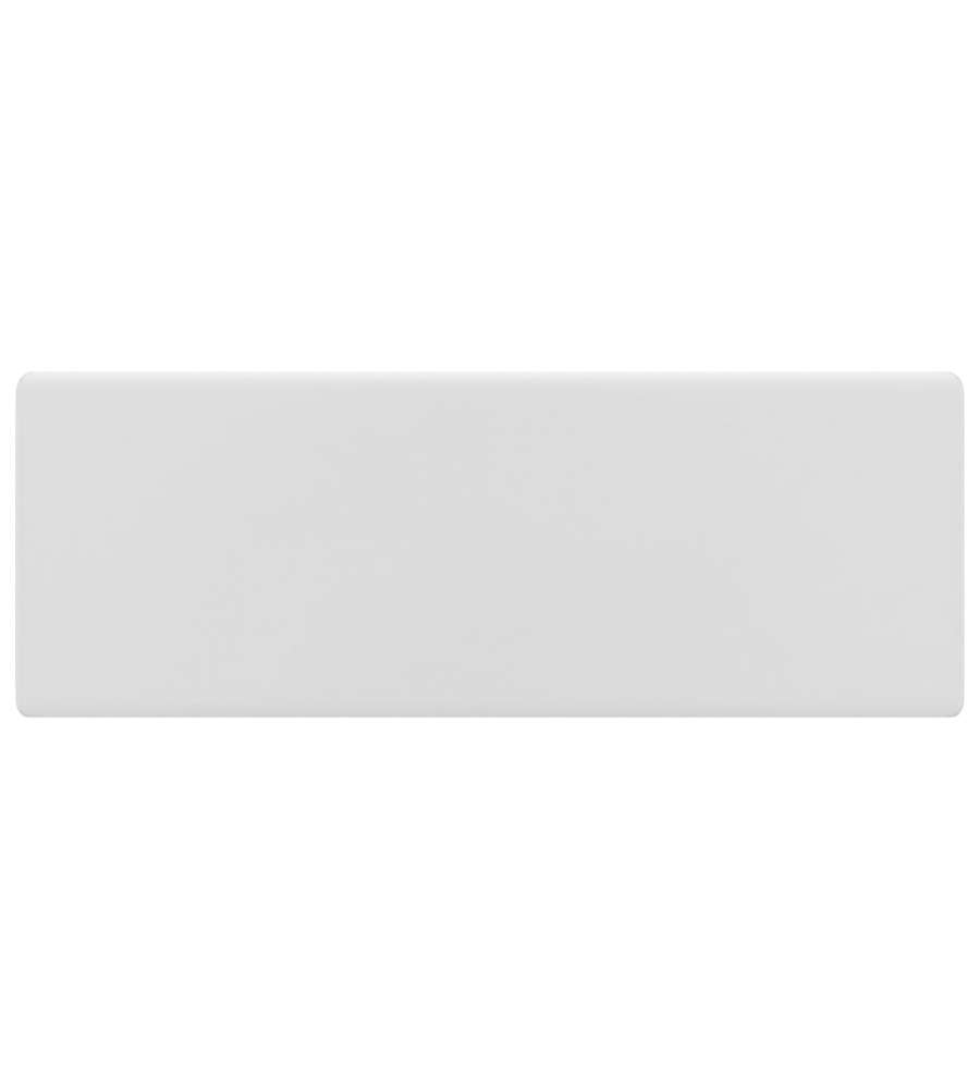 Lavabo Troppopieno Quadrato Bianco Opaco 41x41cm Ceramica