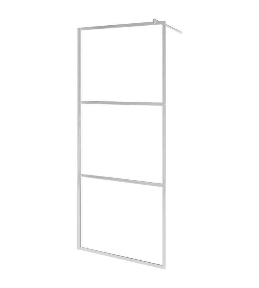 Parete per Doccia Walk-in in Vetro Trasparente ESG 90x195 cm