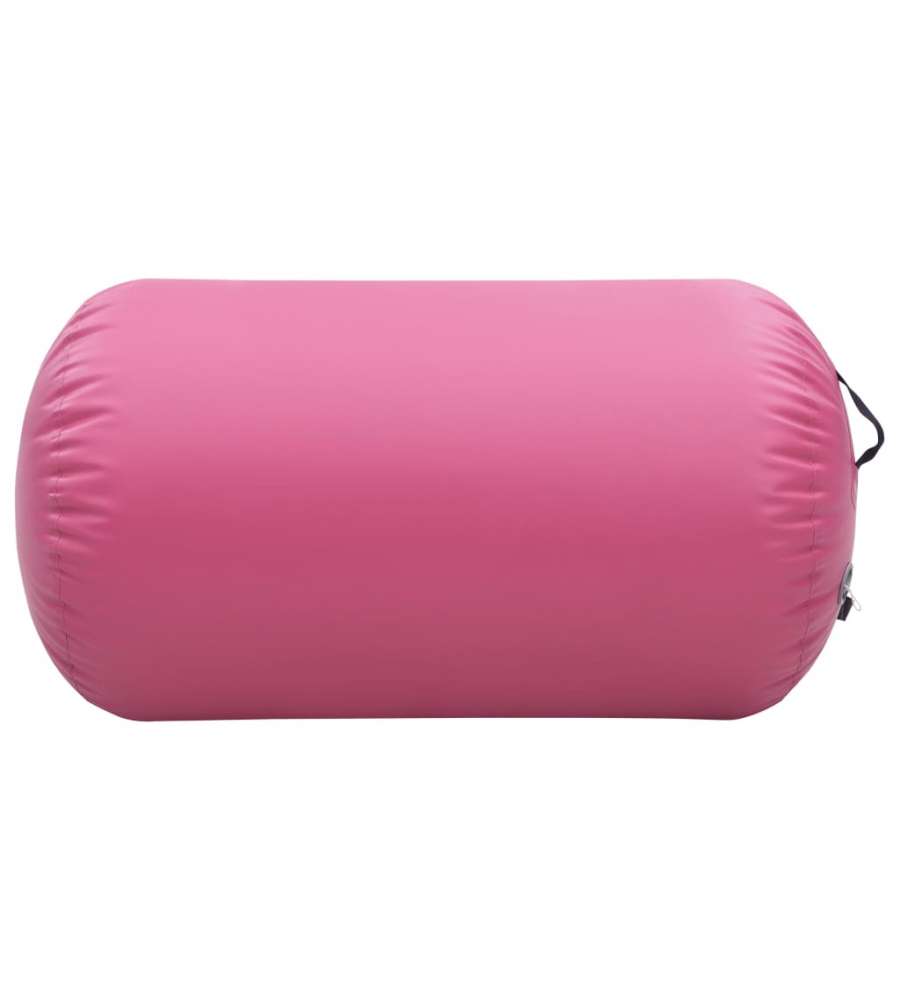 Rullo da Ginnastica Gonfiabile con Pompa 100x60 cm in PVC Rosa