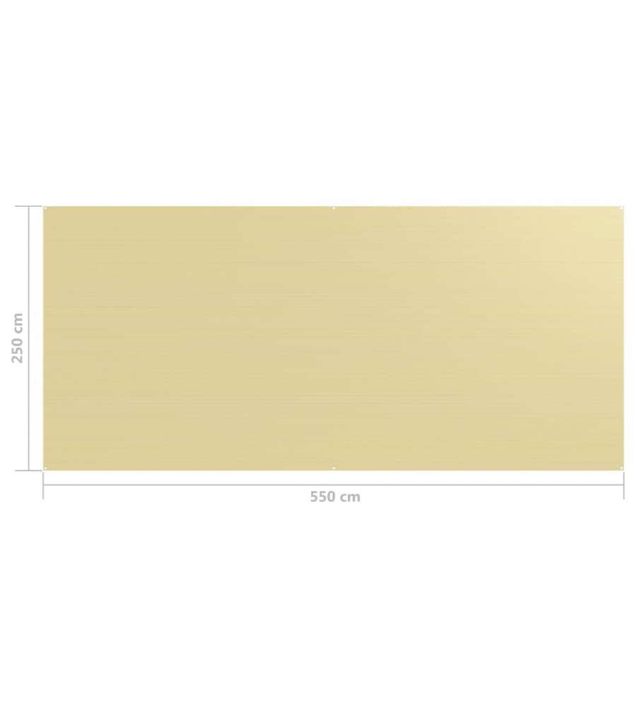 Tappeto da Tenda 250x550 cm Beige