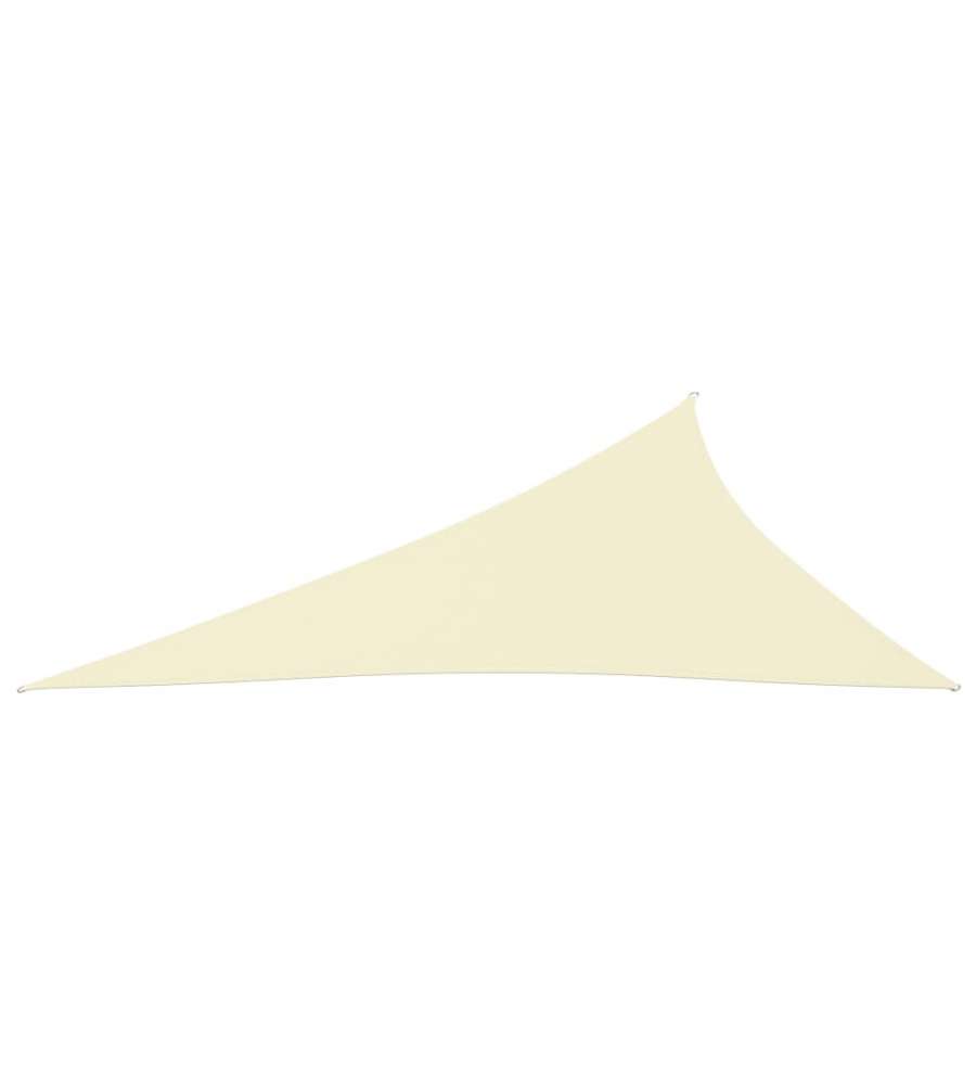 Parasole a Vela Oxford Triangolare 3x4x5 m Crema
