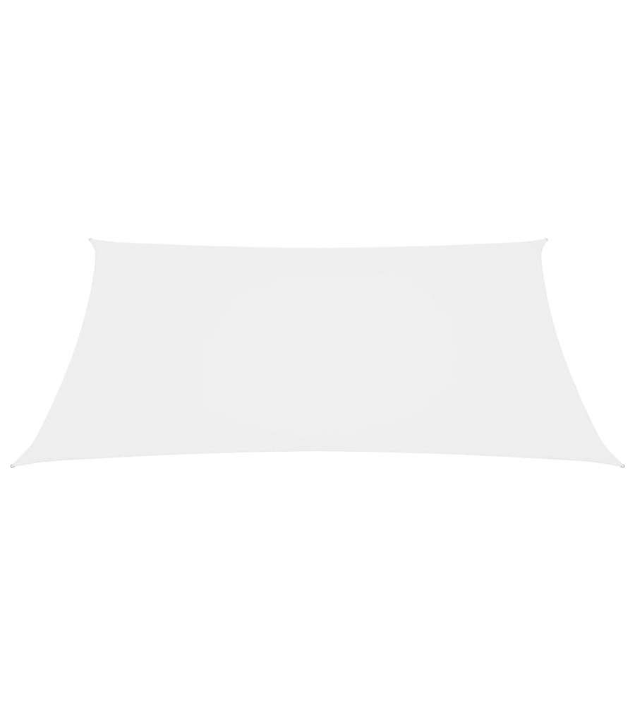 Parasole a Vela Oxford Rettangolare 3x5 m Bianco