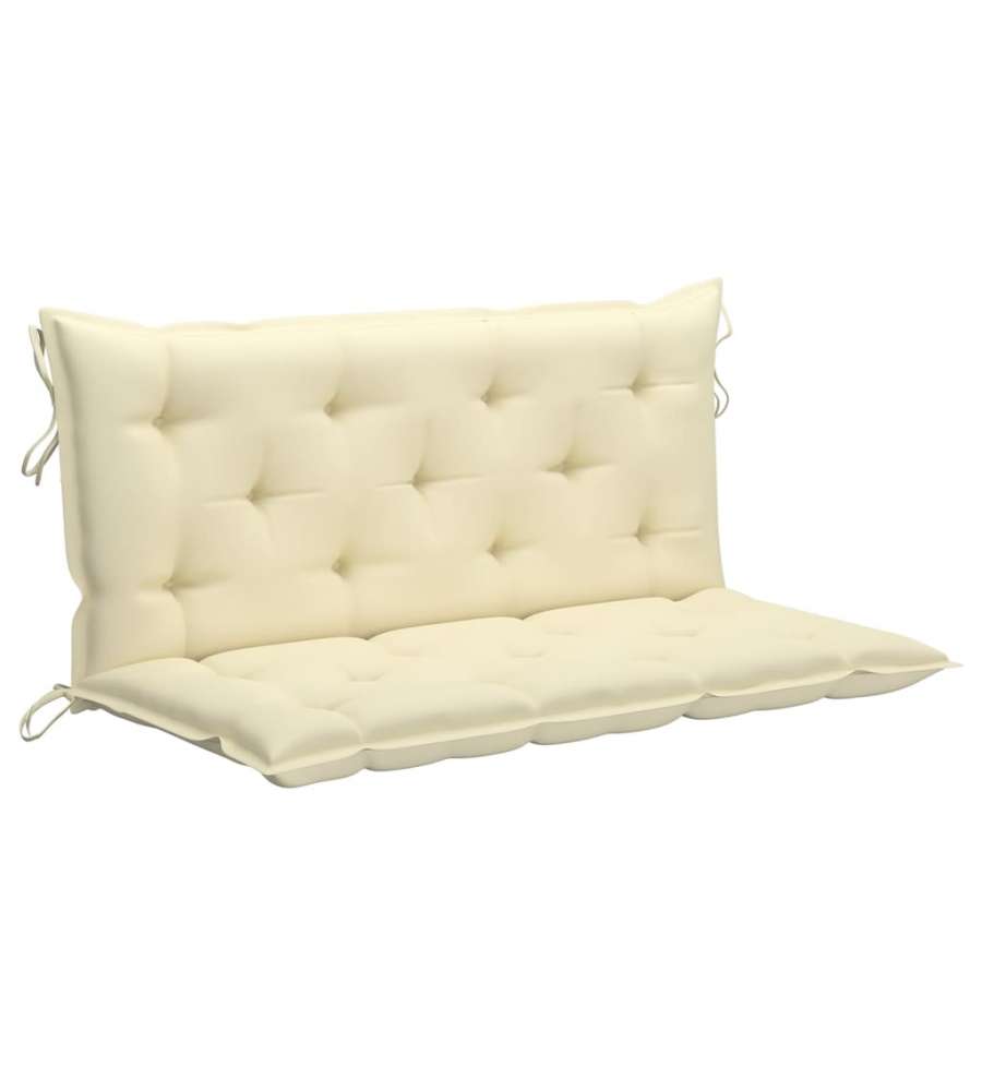 Cuscino per Dondolo Bianco Crema 120 cm in Tessuto