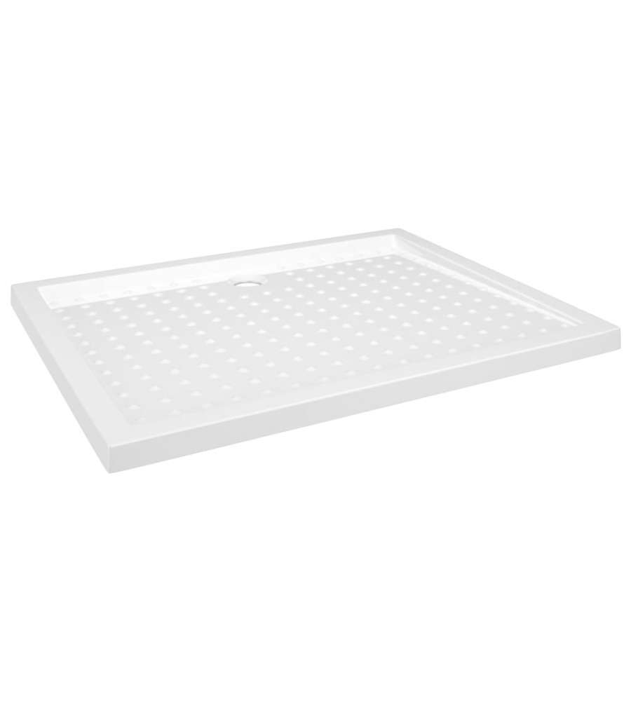 Piatto Doccia con Superficie Puntinata Bianco 80x100x4cm in ABS