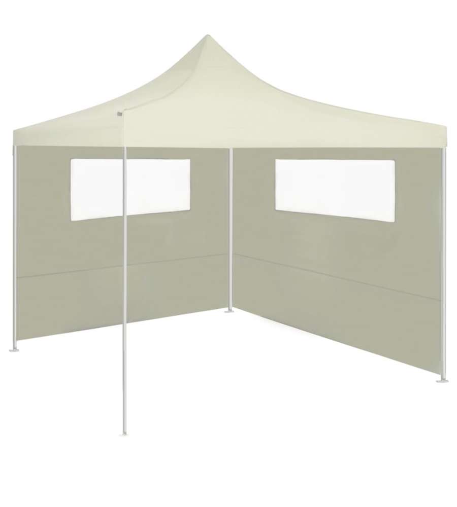 Parete con Finestre per Gazebo 6x2 m Crema