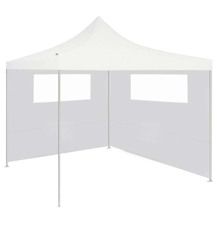 Pareti con Finestre per Gazebo 2 pz Bianche