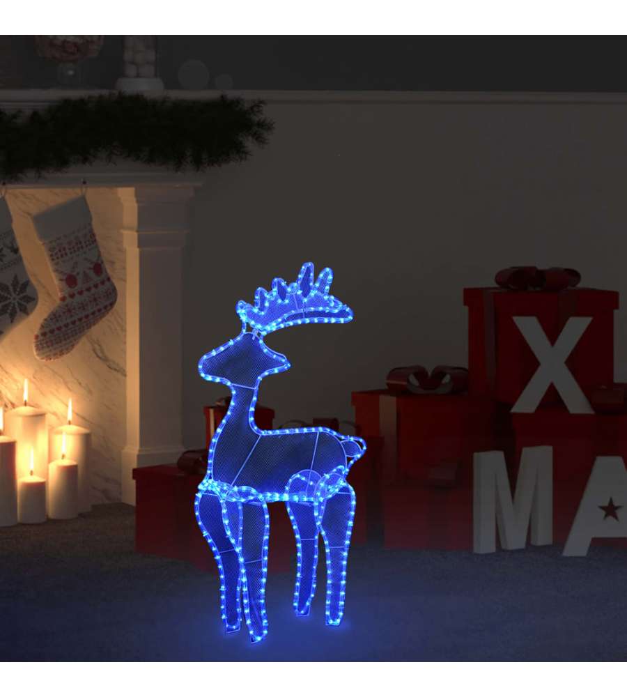 Decorazione Natalizia Renna in Rete con 306 LED 60x24x89 cm