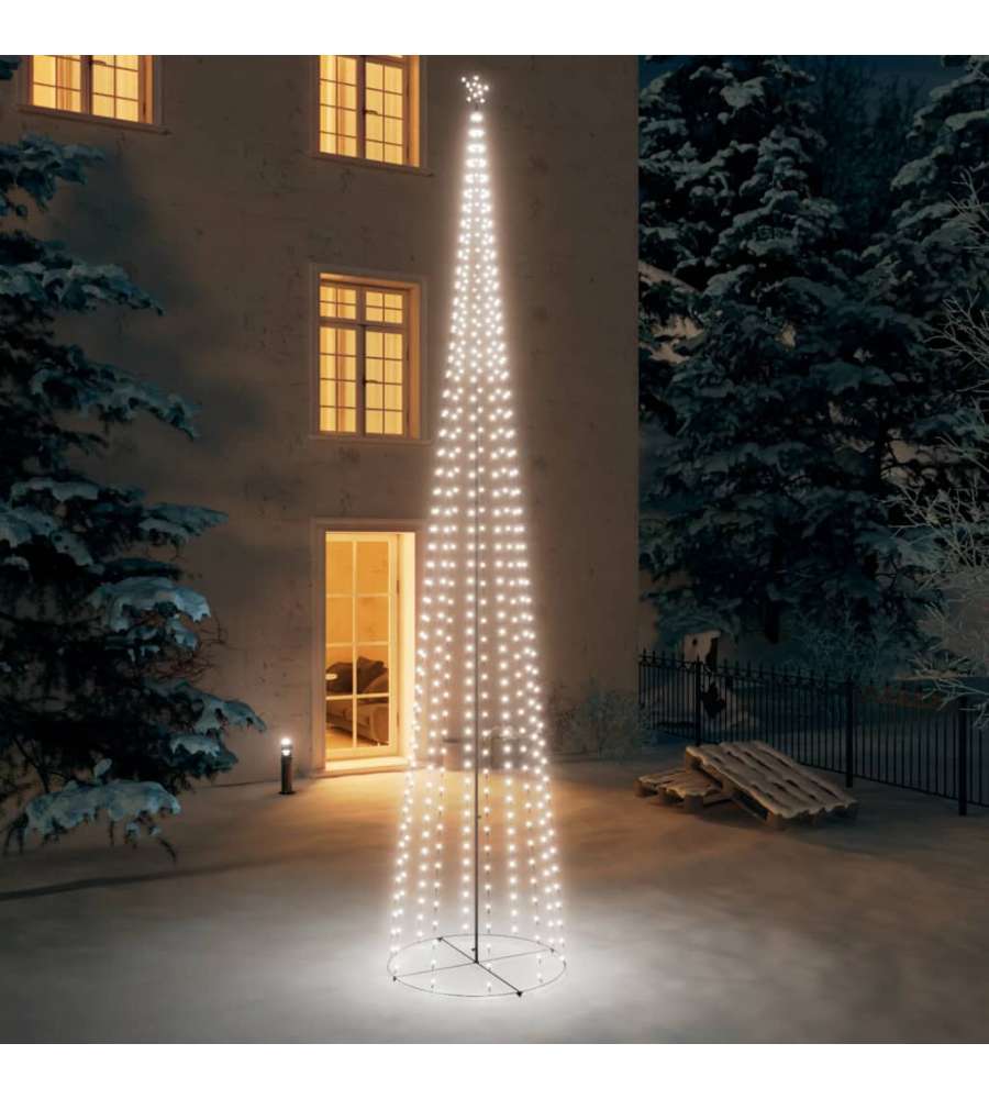 Albero di Natale a Cono con 752 LED Bianco Freddo 160x500 cm