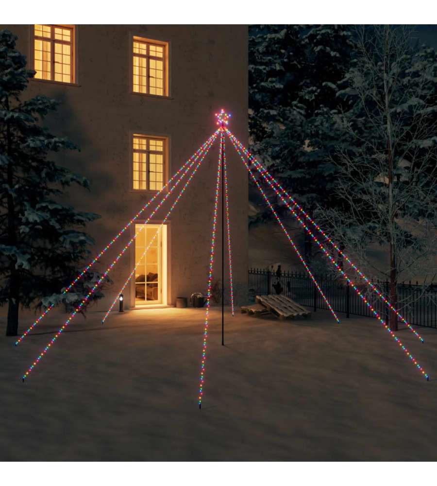 Luci per Albero di Natale Interni Esterni 800 LED Colorate 5 m