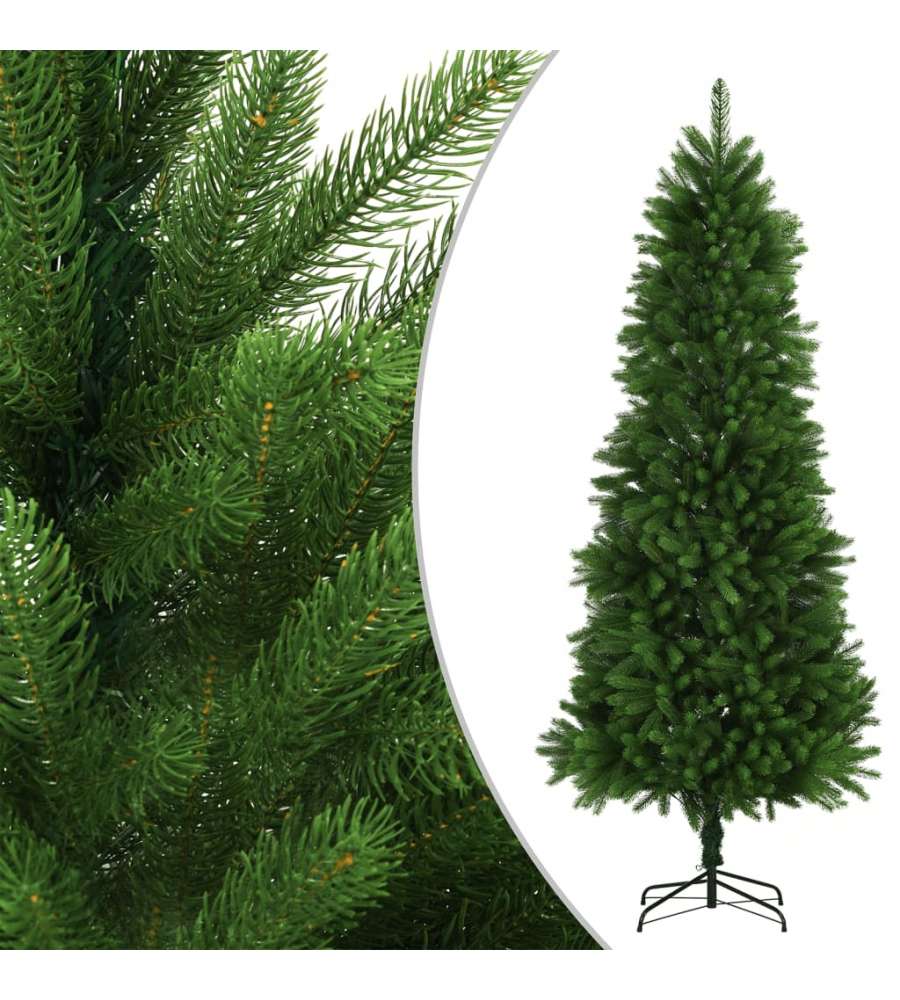 Set Albero Natale Artificiale con LED e Palline 240 cm Verde