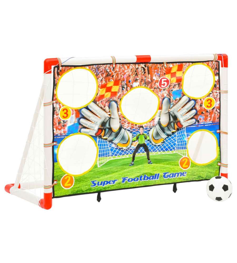 Set Porta da Calcio per Bambini con Pannello 120x51x77,5 cm