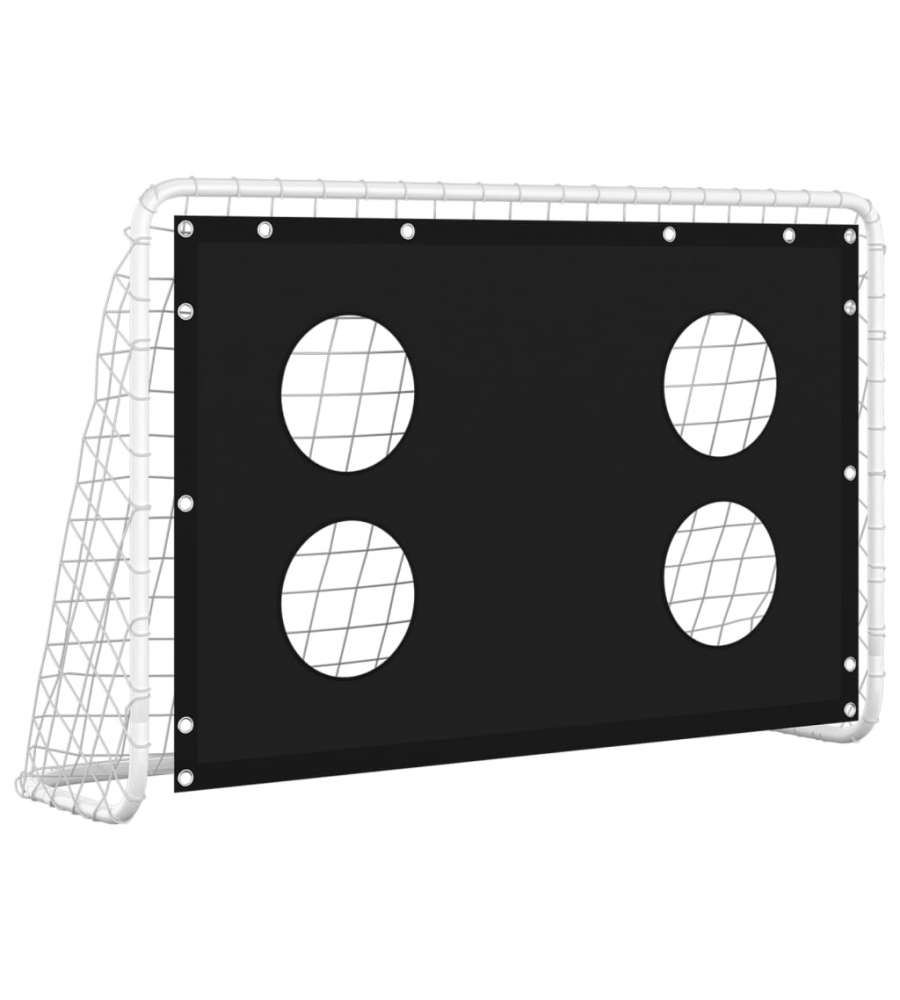 Rete da Allenamento per Porta da Calcio in Acciaio 184x61x122cm