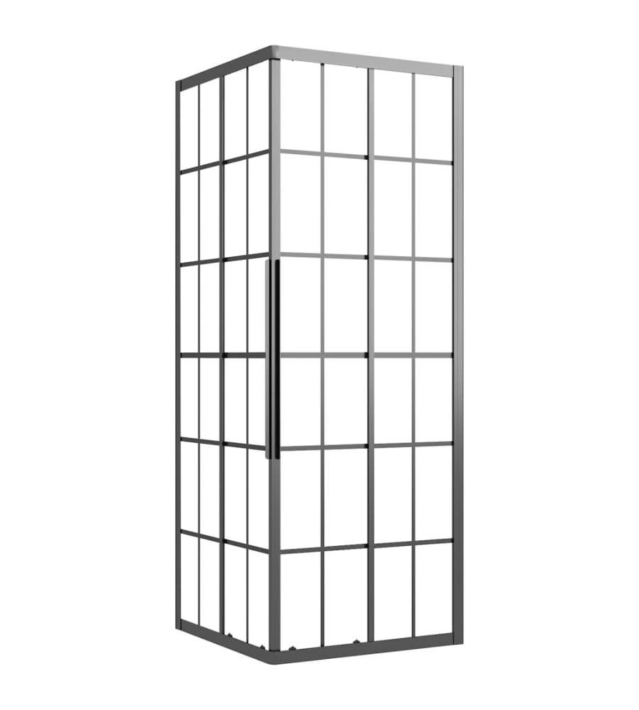 Cabina Doccia ESG Smerigliato 70x70x180 cm Nera