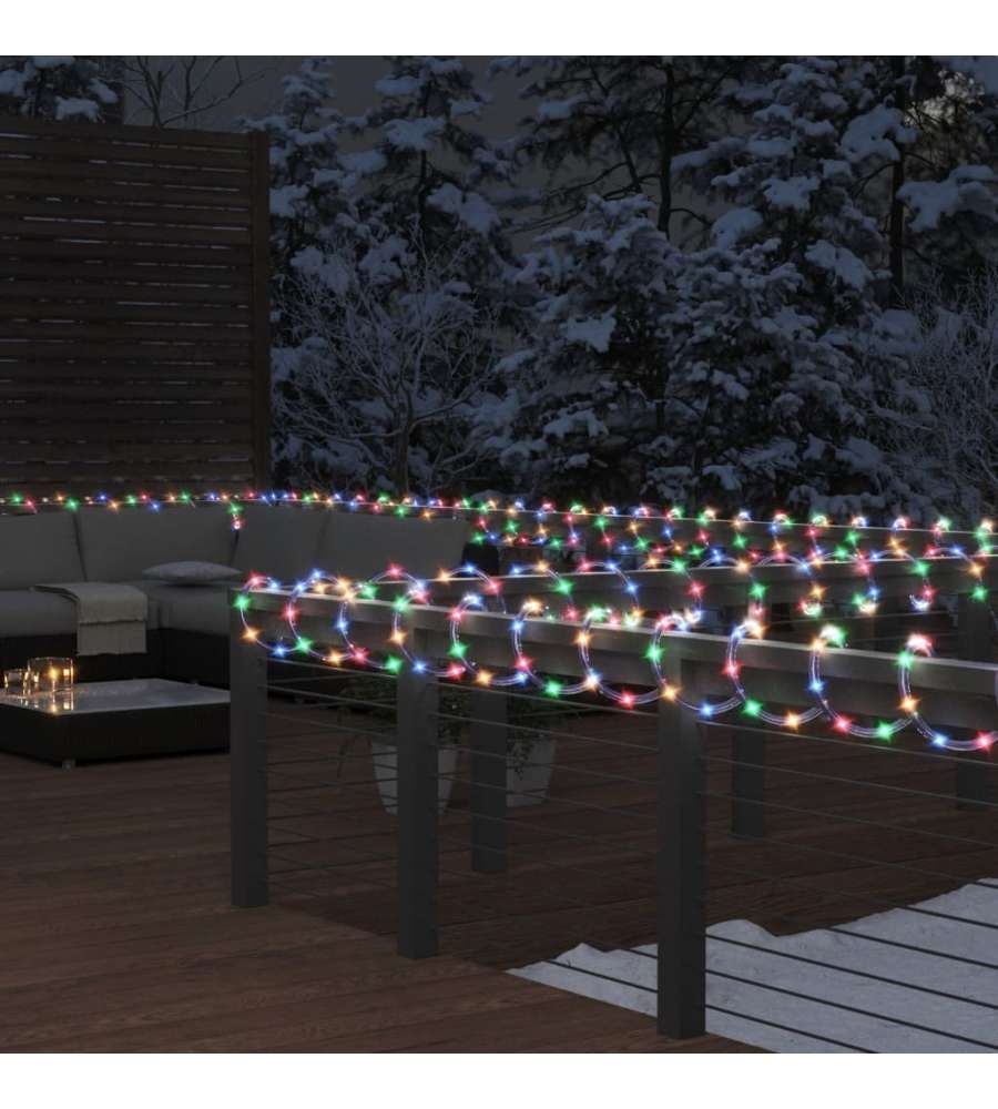 Stringa di Luci con 240 LED Multicolore 10 m in PVC