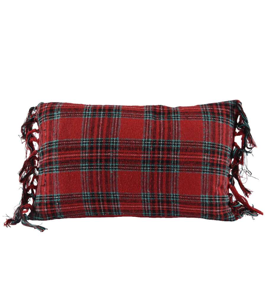 Cuscino Tartan Natalizio