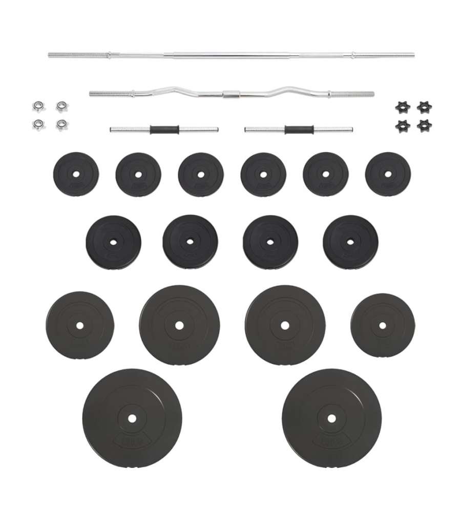 Set Bilanciere e Manubri con Dischi 90 kg