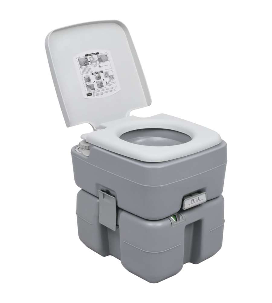 Set Toilette da Campeggio Portatile e Tanica d'Acqua