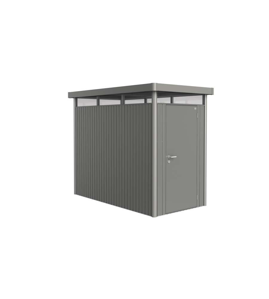 Casetta HighLine Misura HS grigio quarzo metallizzato, porta standard per parete laterale corta