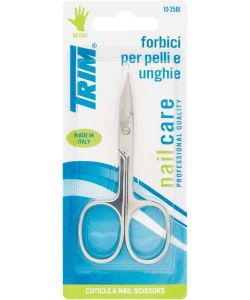 Trim Forbici Pelli e Unghie Argento 14.5 cm Acciaio Nichelato Made in Italy