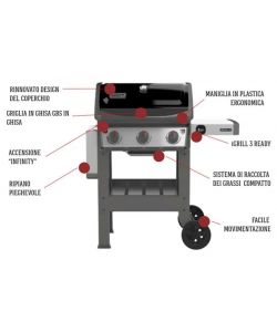 Barbecue WEBER a gas Spirit II E-310 GBS