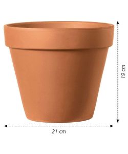 Deroma Vaso Terracotta - Cotto - 21 cm