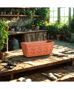 Deroma Fioriera Rettangolare Terracotta - 43 cm