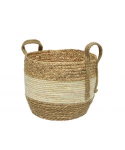 Cesta con manici 28x h24 cm colore naturale