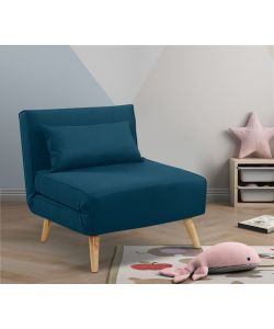 Poltrona letto blu verde