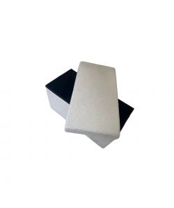 Domo Mea Pouf Pieghevole Contenitore Teddy Bianco - 76x38x38 cm