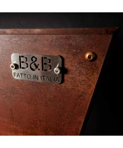 B&B Artigianato Italiano Design - Braciere in Acciaio Corten da 900mm