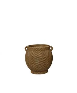 Vaso Jacob per Piante Rotondo Marrone �33 cm in Fibra Clay 32 cm