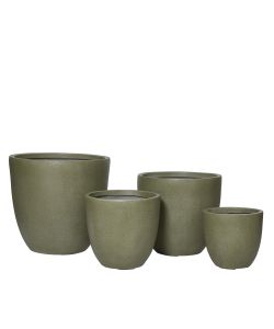 Vaso Tyler per piante Rotondo 29 cm Verde Fibra Clay Effetto Grezzo