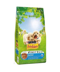 Purina Friskies Crocchette per Cani Junior - Pollo Latte Verdure 1,5kg
