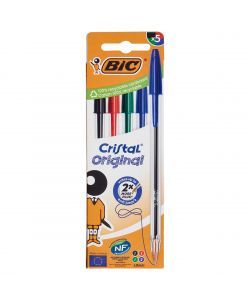 Penne a Sfera BIC Cristal Original - confezione da 5
